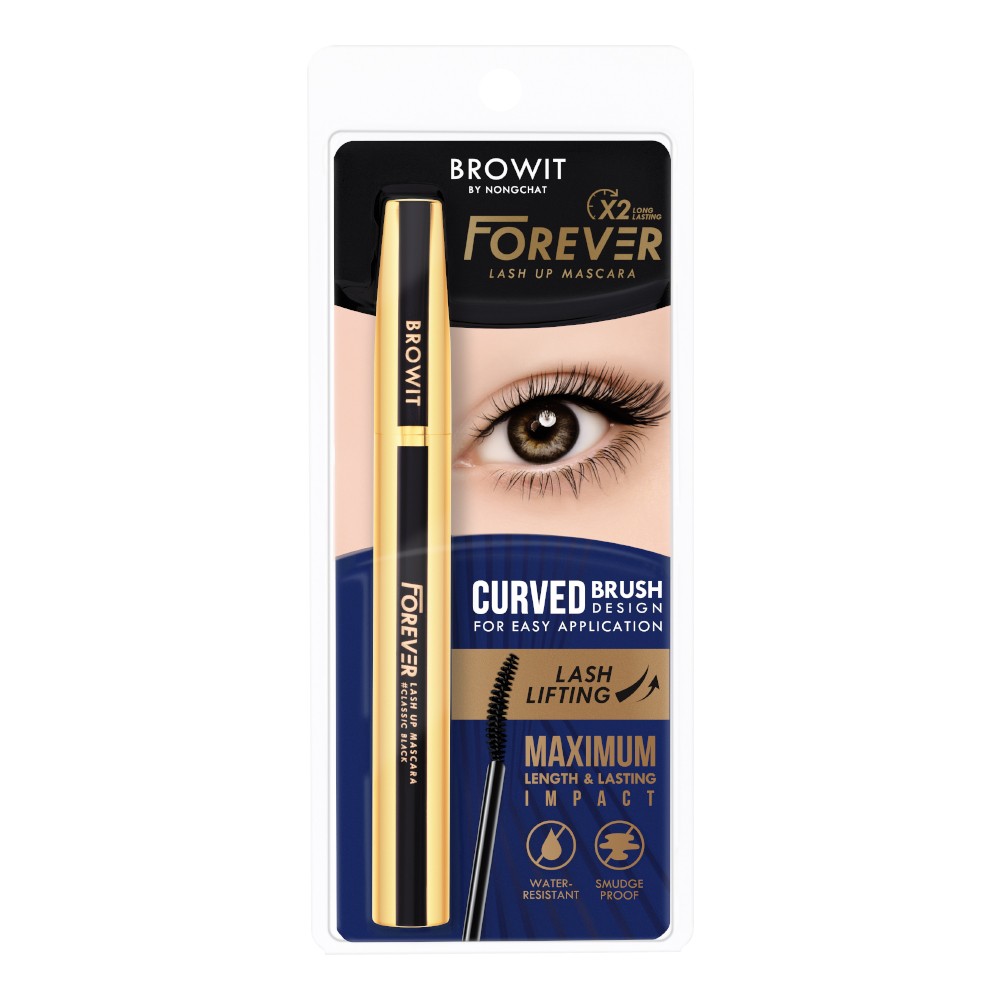 Browit Forever Lash Up Mascara #Classic Black ฟอร์เอเวอร์ แลช อัพ มาสคาร่า..