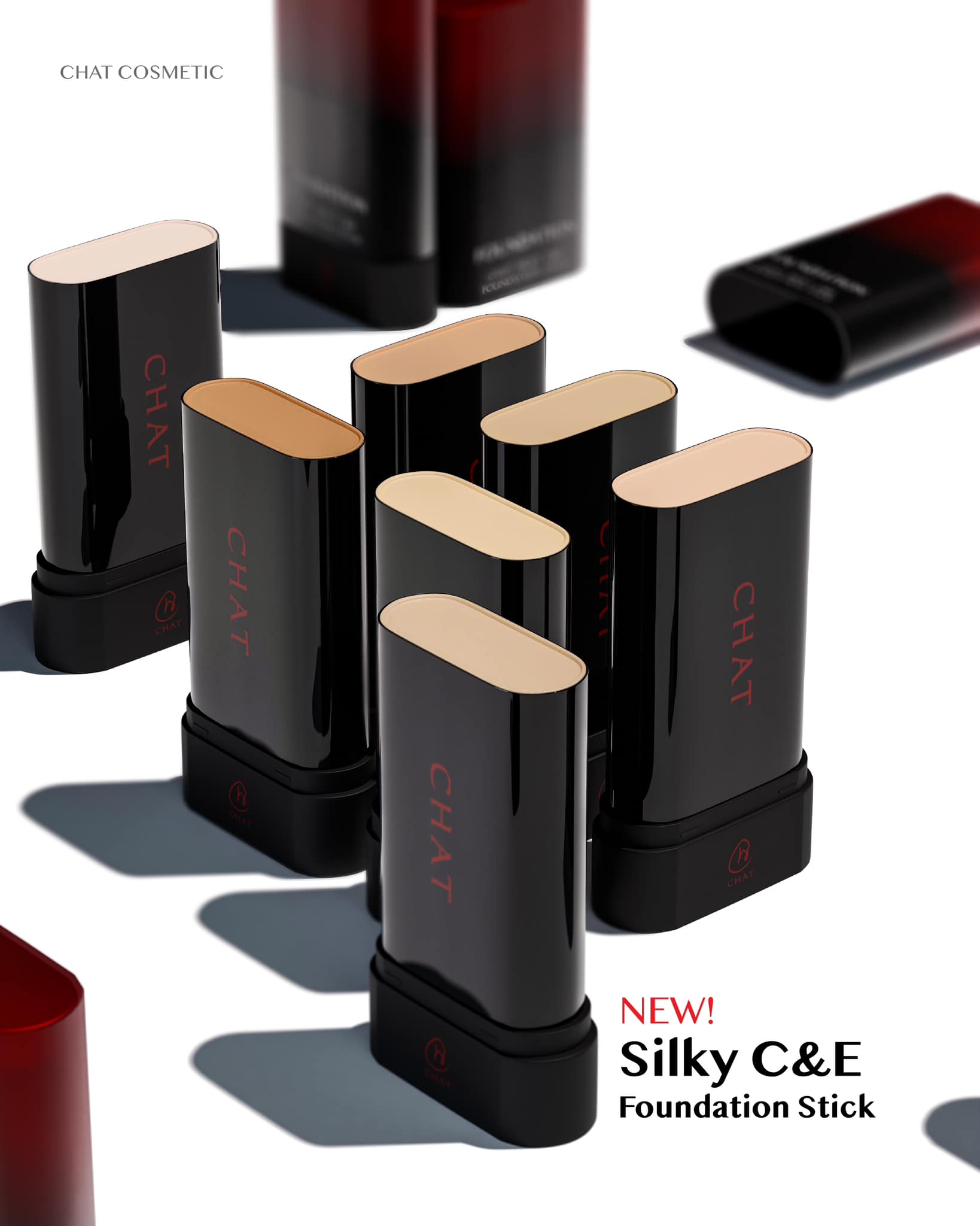 CHAT Silky C&E Foundation Stick ( ฉัตรรองพื้นสติ๊ก )5

