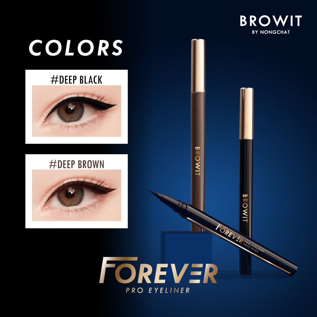 Browit Forever Pro Eyeliner #Deep Black ฟอร์เอเวอร์ โปร อายไลน์เนอร์