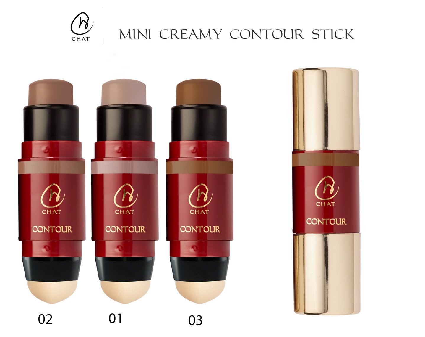 CHAT Mini Creamy Contour Stick (ฉัตรมินิครีมมี่คอนทัวร์สติ๊ก)