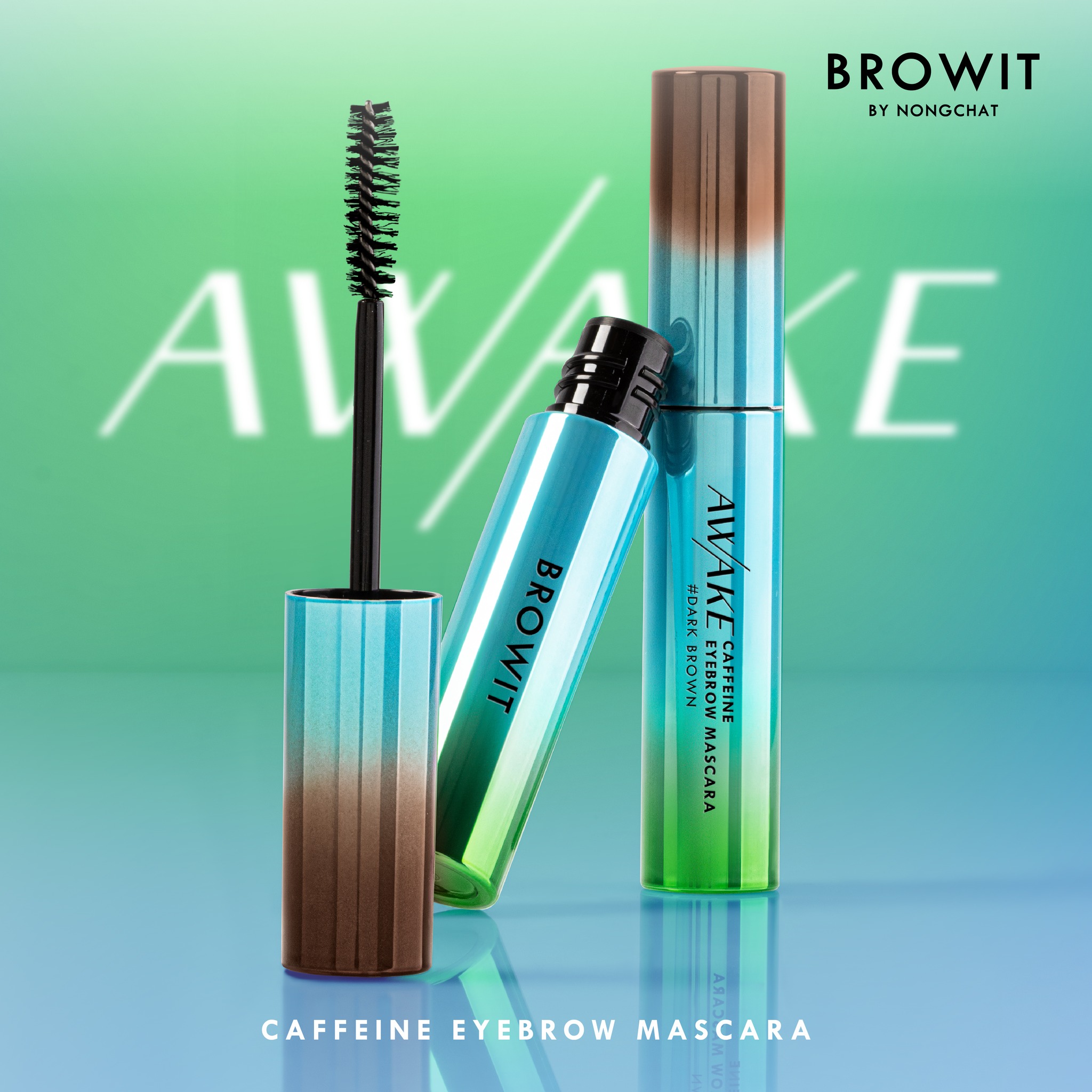 Browit Awake Caffeine Eyebrow Mascara ( อะเวค คาเฟอีน อายบราว มาสคาร่า )6